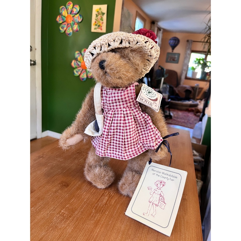 Boyds Bear plush Meridian Wiskabibble county fair judge 12" with tags